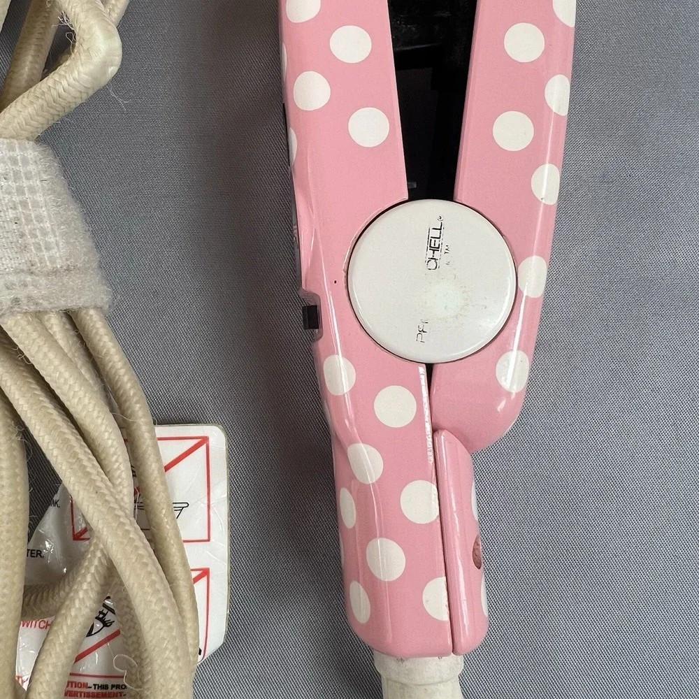Paul Mitchell Express Ion Smooth S12NAP-14 Pink Polka Dot Flat Iron Tested